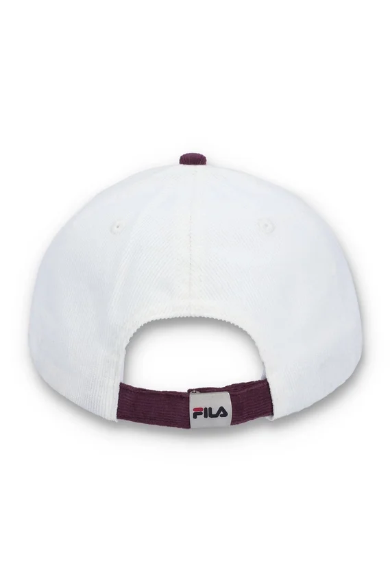 Cappellino da baseball in velluto a coste Gardenia Clarke con blocchi di colore