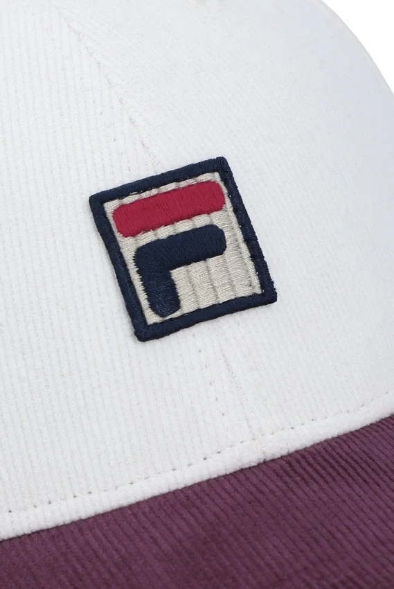Cappellino da baseball in velluto a coste Gardenia Clarke con blocchi di colore