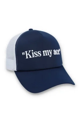 Cappellino Fila Navy Wells Slogan in neoprene con retro in rete