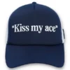 Cappellino Fila Navy Wells Slogan in neoprene con retro in rete