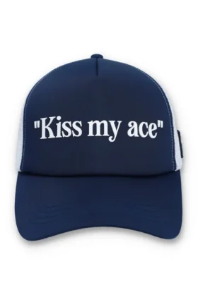 Cappellino Fila Navy Wells Slogan in neoprene con retro in rete