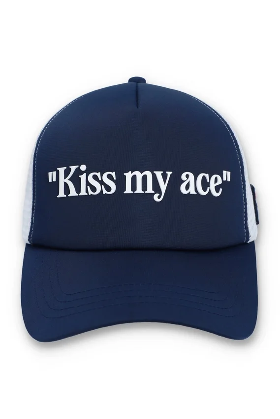 Cappellino Fila Navy Wells Slogan in neoprene con retro in rete