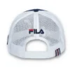 Cappellino Fila Navy Wells Slogan in neoprene con retro in rete
