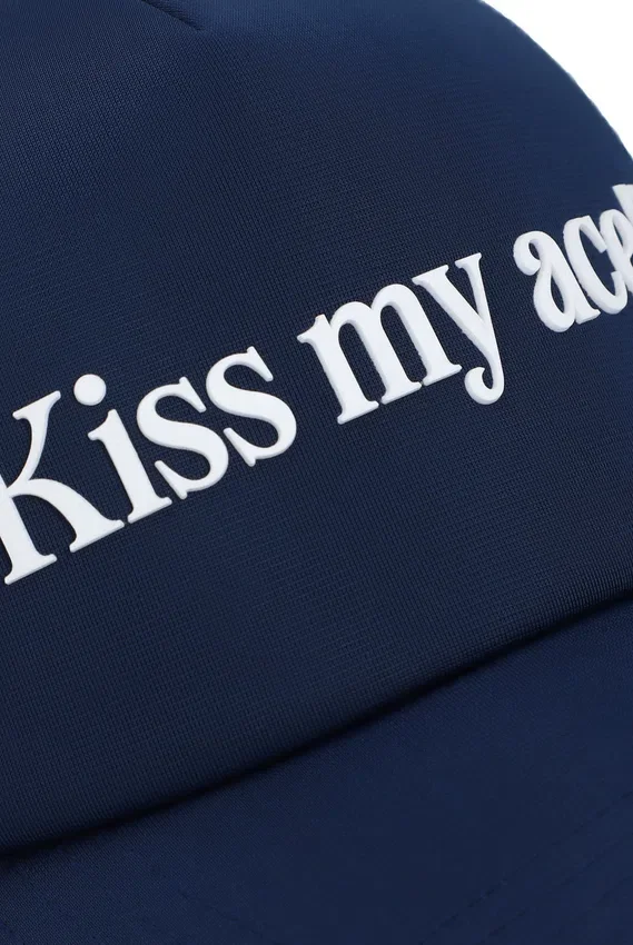 Cappellino Fila Navy Wells Slogan in neoprene con retro in rete