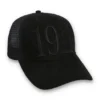 Cappellino Hazza Large 1911 con retro in rete e ricamo, nero