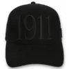 Cappellino Hazza Large 1911 con retro in rete e ricamo, nero