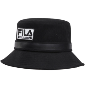 Cappello a secchiello casual con logo Fila x White Mountaineering “Black White”