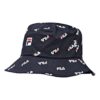 Cappello a secchiello con logo integrale "Nero"