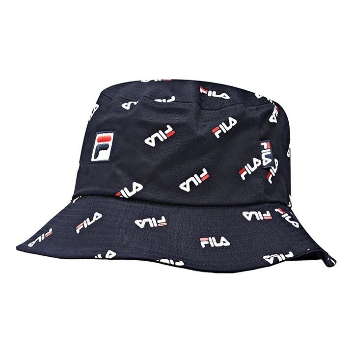 Cappello a secchiello con logo integrale "Nero"