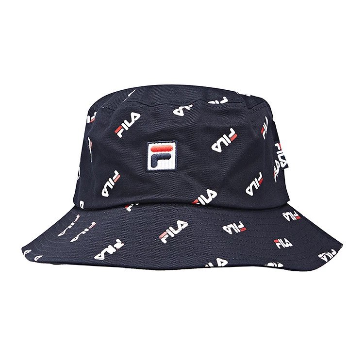 Cappello a secchiello con logo integrale "Nero"