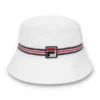 Cappello a secchiello Heritage Stripe bianco
