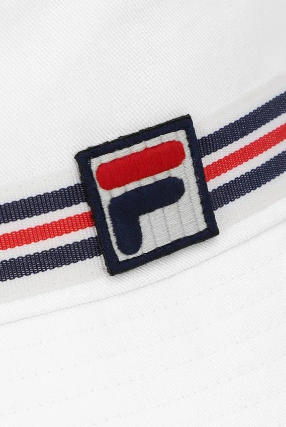 Cappello a secchiello Heritage Stripe bianco
