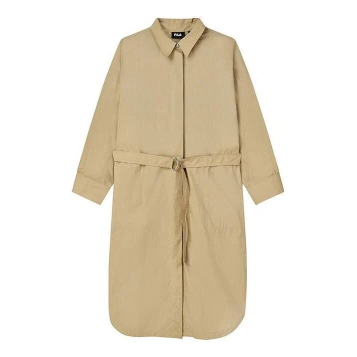 Cappotto con cintura "Khaki"