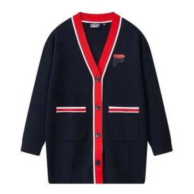 Cappotto in maglia "Navy Red"