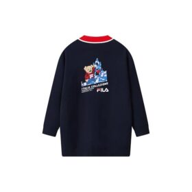 Cappotto in maglia “Navy Red”