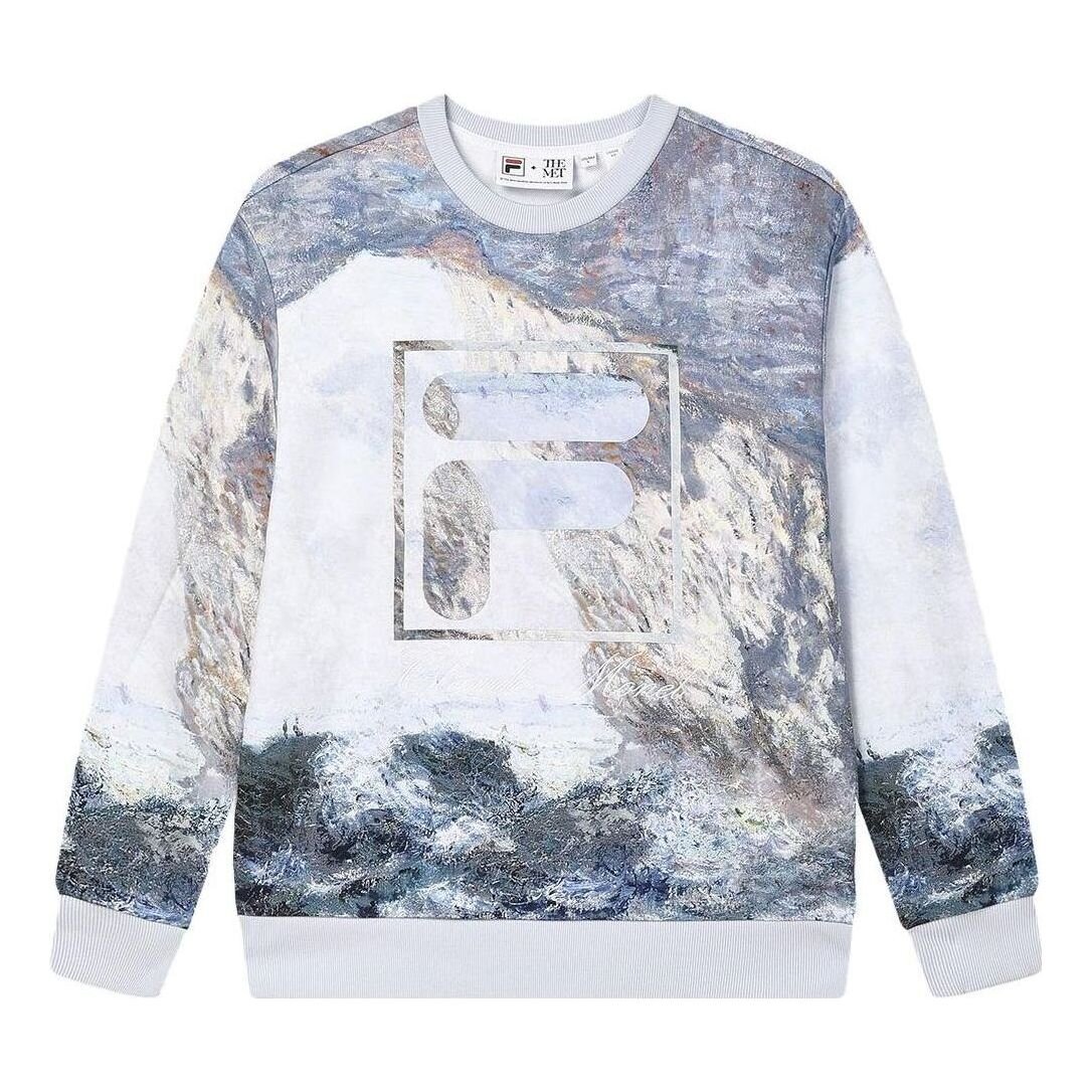 Collezione HERITAGE Tema THE GREAT MATISSE Felpa con logo F-Box "White Multi-Color"