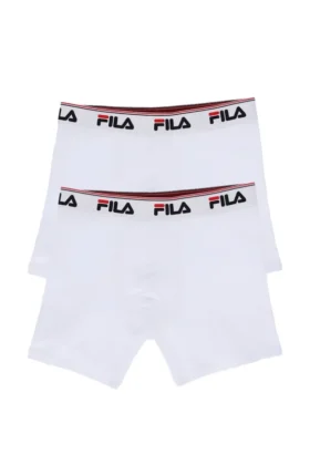 Confezione da 2 boxer da uomo a vita media bianchi