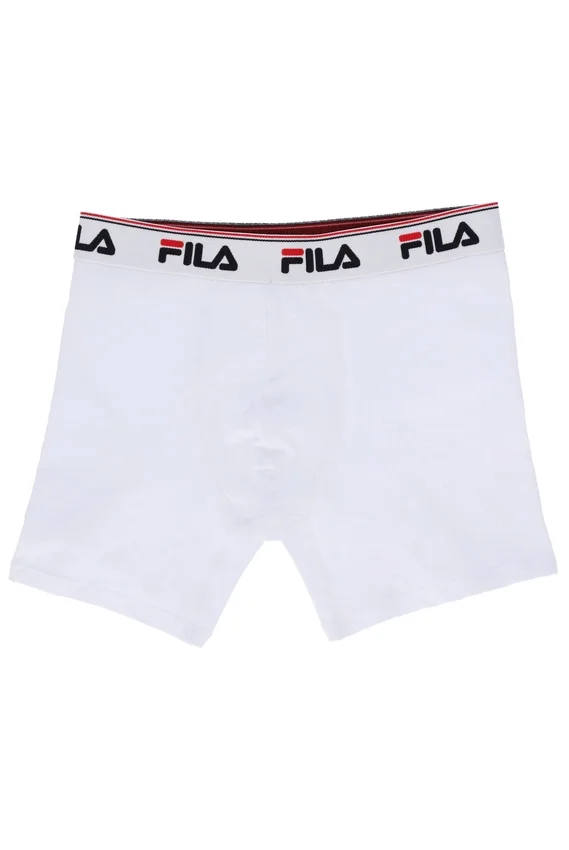 Confezione da 2 boxer da uomo a vita media bianchi