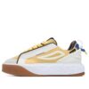 Court Deluxe Low "Bianco Marrone Giallo"