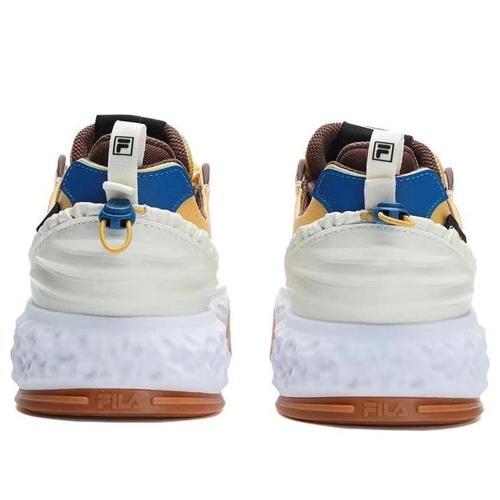 Court Deluxe Low "Bianco Marrone Giallo"