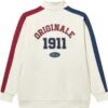 Felpa casual elegante con logo "Bianco Multicolore"