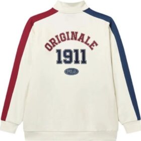 Felpa casual elegante con logo “Bianco Multicolore”