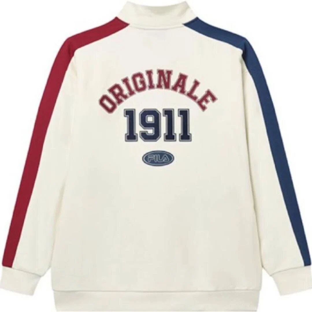 Felpa casual elegante con logo "Bianco Multicolore"