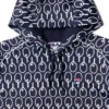 Felpa con cappuccio blu notte