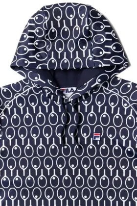 Felpa con cappuccio blu notte