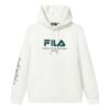 Felpa con cappuccio e logo "Bianco Verde"