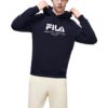 Felpa con cappuccio e logo "Black White"