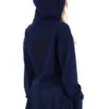 Felpa con cappuccio e zip a 1/4 Fila Navy Fiorella