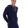 Felpa con cappuccio e zip Fila Tenconi blu navy