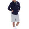 Felpa con cappuccio e zip Fila Tenconi blu navy