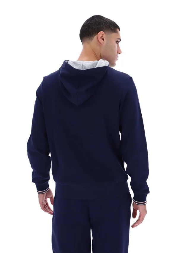 Felpa con cappuccio e zip Fila Tenconi blu navy