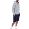 Felpa con cappuccio e zip Tenconi grigio melange