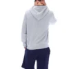 Felpa con cappuccio e zip Tenconi grigio melange