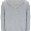 Felpa con cappuccio e zip Tenconi grigio melange