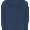 Felpa con cappuccio e zip Tenconi in stile vintage indaco