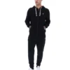 Felpa con cappuccio e zip Tenconi nera