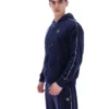 Felpa con cappuccio Fila Italo in velluto blu navy