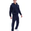 Felpa con cappuccio Fila Italo in velluto blu navy