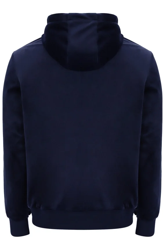 Felpa con cappuccio Fila Italo in velluto blu navy