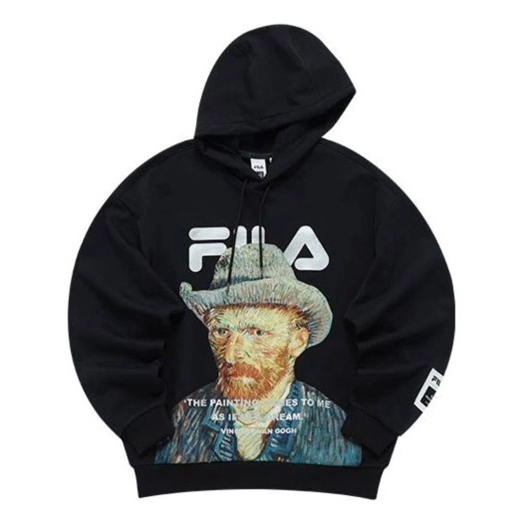 Felpa con cappuccio Fila x Van Gogh Museum "Black Multi-Color"