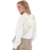 Felpa con cappuccio Gardenia Fiorella con zip a 1/4