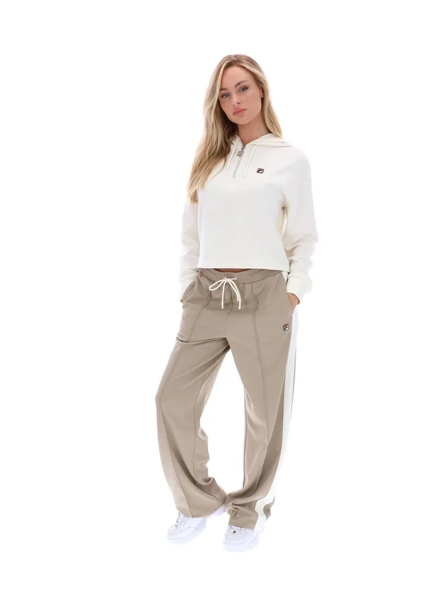 Felpa con cappuccio Gardenia Fiorella con zip a 1/4