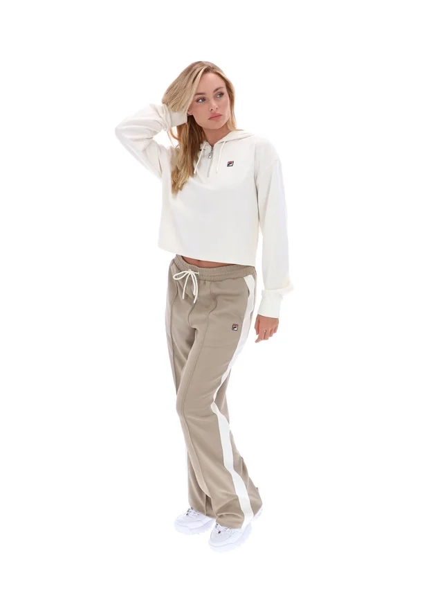 Felpa con cappuccio Gardenia Fiorella con zip a 1/4