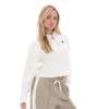 Felpa con cappuccio Gardenia Fiorella con zip a 1/4