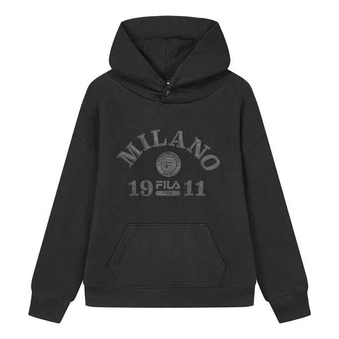 Felpa con cappuccio Milano "Nera"
