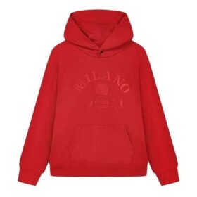 Felpa con cappuccio Milano "Rosso"
